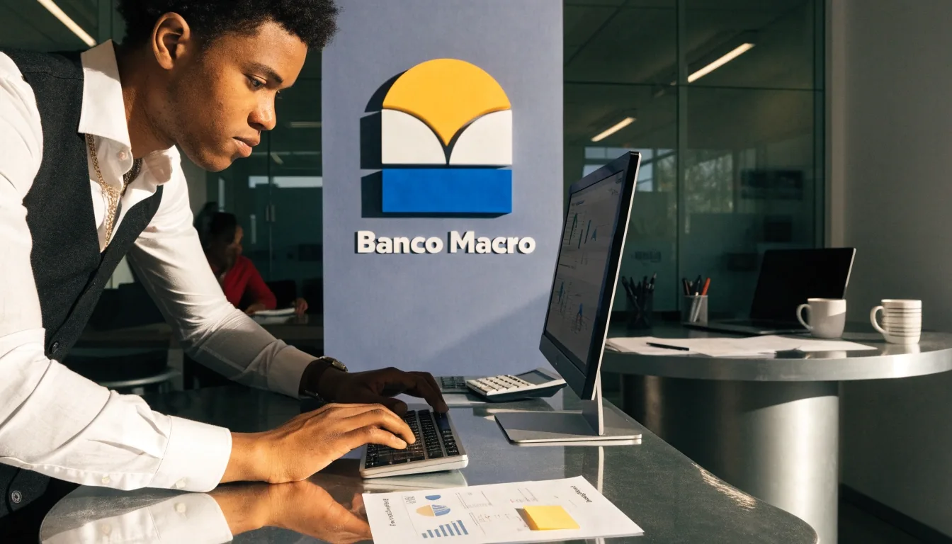 Libreta de caja de ahorro apoyada sobre un mostrador de madera en una sucursal bancaria